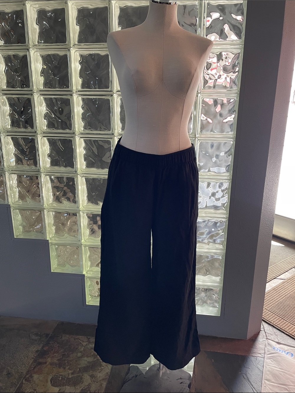 Old Navy linen blend, High waisted, super wide leg pants